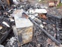 Wohnwagen ausgebrannt Koeln Muelheim Muelheimer Ring Piccoloministr P042